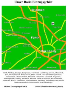 Skizze und Beschreibung des Einzugsgebietes der meiner Entsorgungs Gmbh